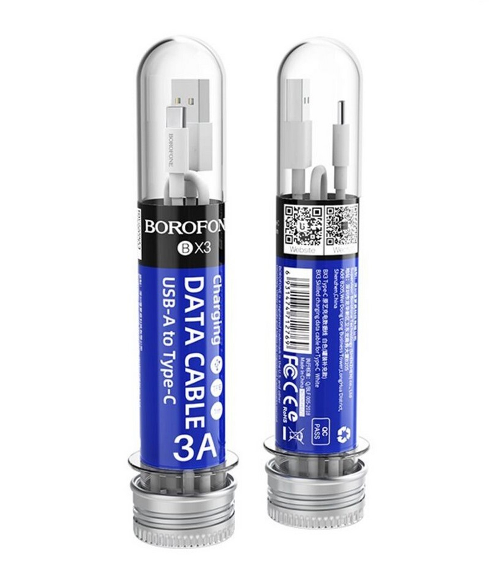 Кабель USB - TypeC BOROFONE BX3 (белый) 1м
