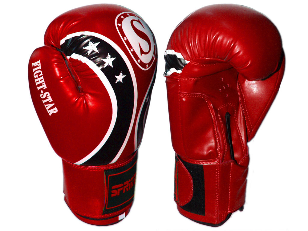 Перчатки бокс SPRINTER FIGHT STAR . Размер-вес 6".  Материал: flex.