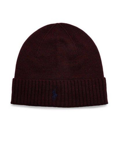 хлопковая шапка POLO RALPH LAUREN - бордовый(710886137)