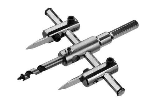 Сверло ЗУБР ″Мастер″ регулируемое по дереву, двухрезцовое ″Балеринка″, d=40-120мм, 1-30мм, в блистер