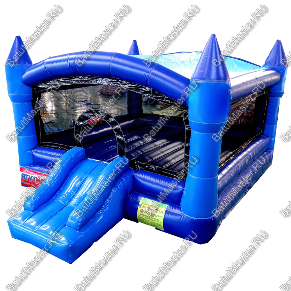 Детский надувной батут "Мини-замок" с крышей 3.5*2.5*2 м