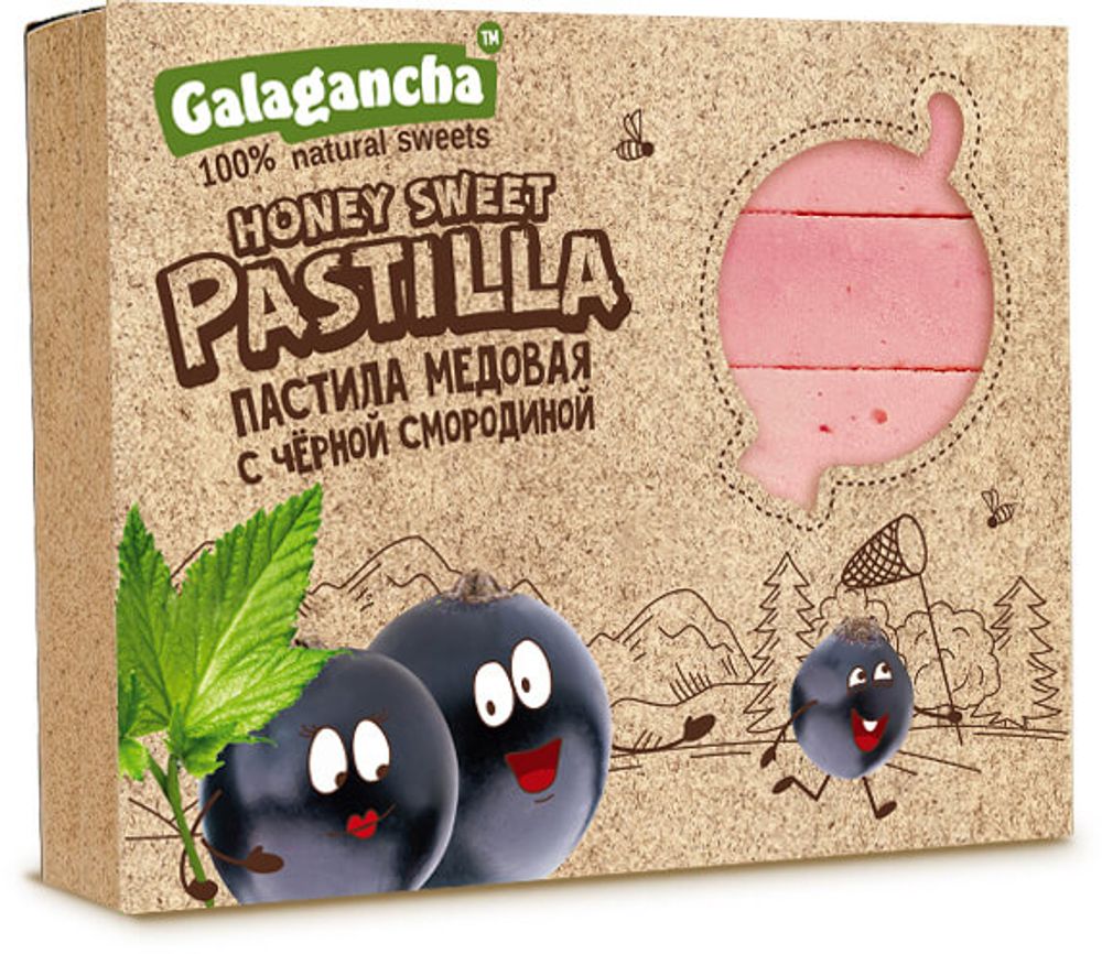 Pastilla Пастила медовая с черной смородиной 190г