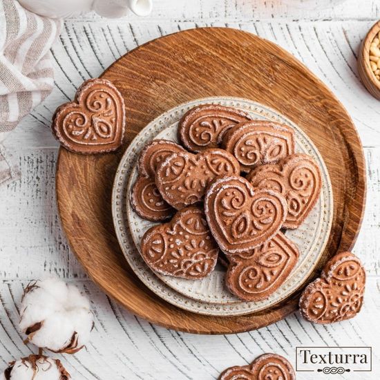 пряничная доска в форме сердце