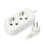 Удлинитель бытовой 2 гн, 5 м, ПВС, 3х1 мм2, с/з, Smartbuy, SBE-16-2-05-Z