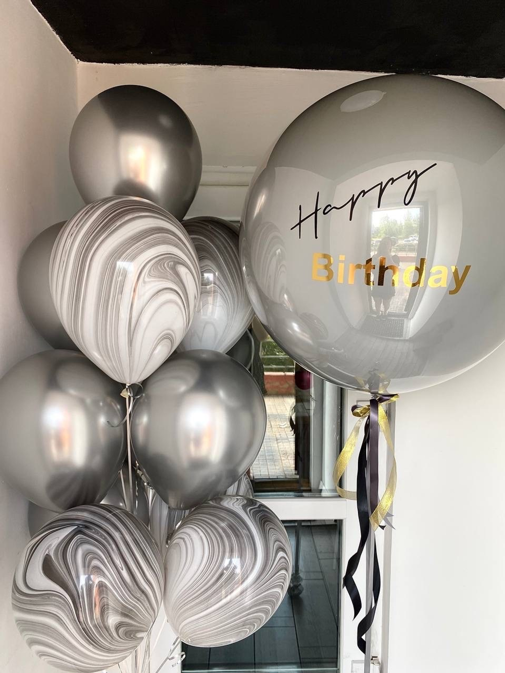 Набор воздушных шаров хром №963