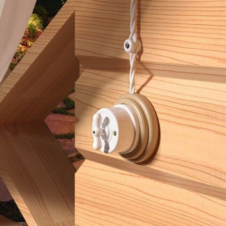 Комплект изоляторов без винта 100 шт. (белый) Ретро