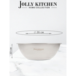 Миска-салатник Jolly Kitchen F7, 26 см, 3 л, нержавеющая сталь