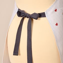 ФАРТУК "РОМАНТИКА",БЕЛЫЙ, 100% ХЛОПОК,ТВИЛ