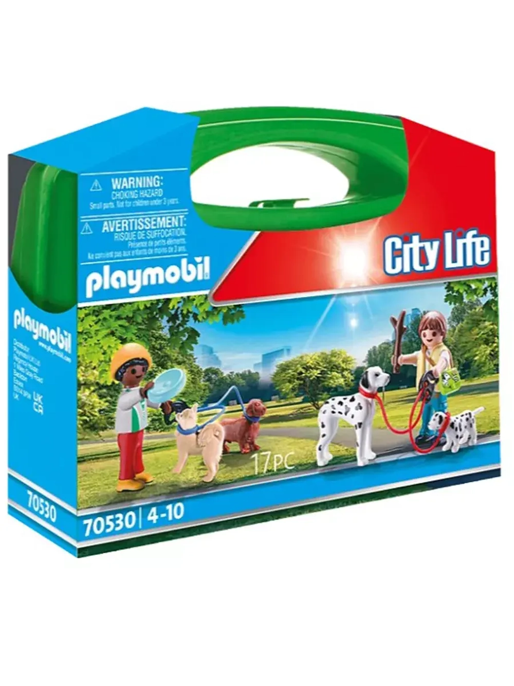 Конструктор Переносной чемодан: Прогулка с собаками Playmobil 70530