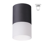 370678 OVER NT19 422 черный Светильник накладной IP20 GU10 9W 220-240V ELINA