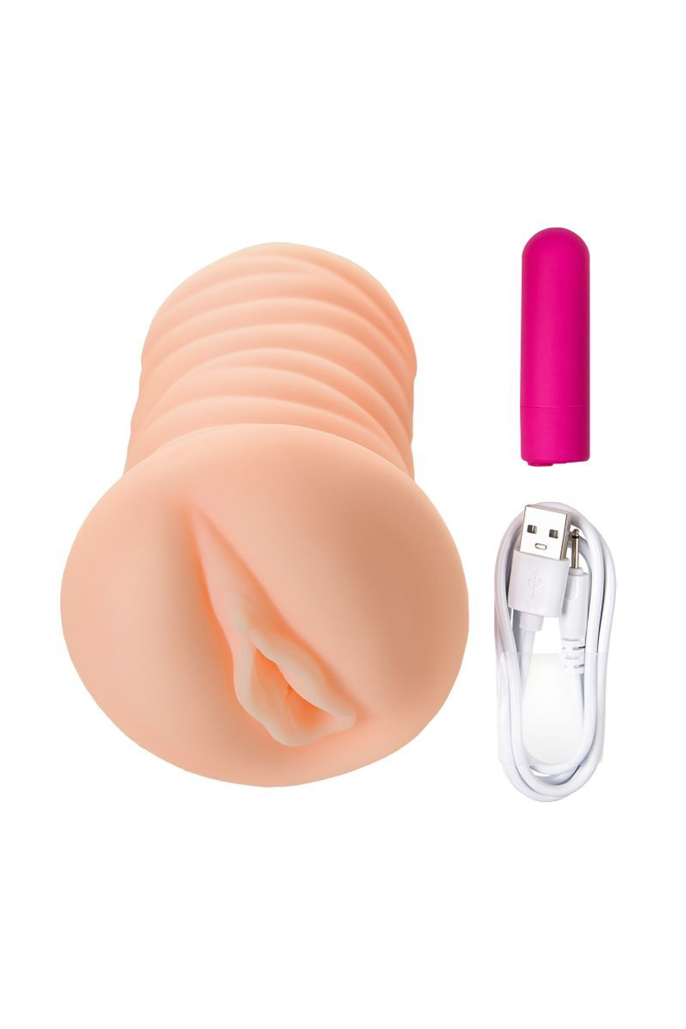 Мастурбатор-вагина Nymph с вибрацией (Цвет: телесный)