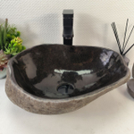 Раковина из речного камня RS-65216 44*36*15 0861
