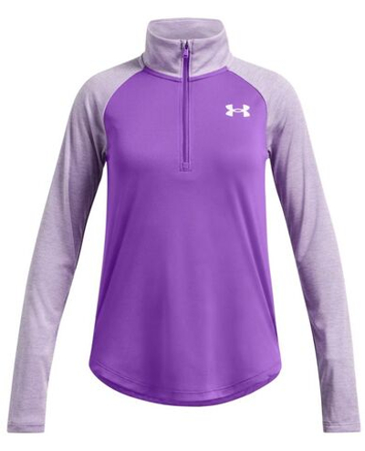 Футболка для девочки Under Armour Girls' UA Tech Graphic 1/2 Zip - Purple