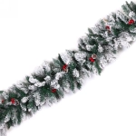 Гирлянда хвойная «Рождество» 2,7 м d=35 см, ПВХ, леска, шишки, ягоды (ST626B-270)