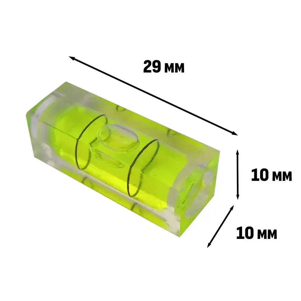 Уровень строительный, пузырьковый, маленький, мини, брусковый, 29 мм, 1 шт