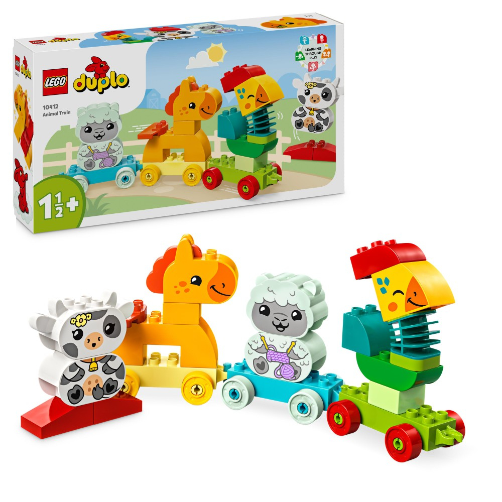 Конструктор LEGO DUPLO 10412 Первый поезд с животными — фото 1