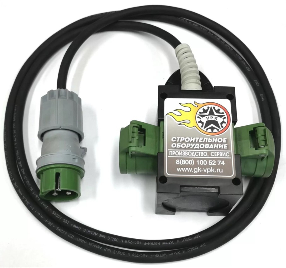 Разветвитель для высокочастотных вибраторов на 2 розетки VPK R2/42V (длина кабеля 2м)