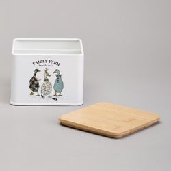 БАНКА ДЛЯ ЧАЙНЫХ ПАКЕТИКОВ AGNESS "FAMILY FARM" 11,5*11,5*8,5 СМ