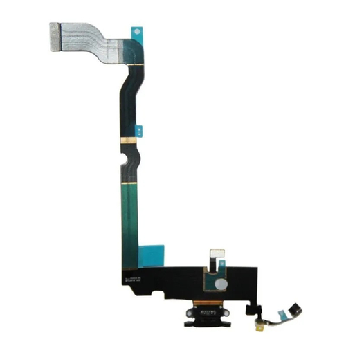 Шлейф для Apple iPhone Xs Max на системный разъем/микрофон Черный