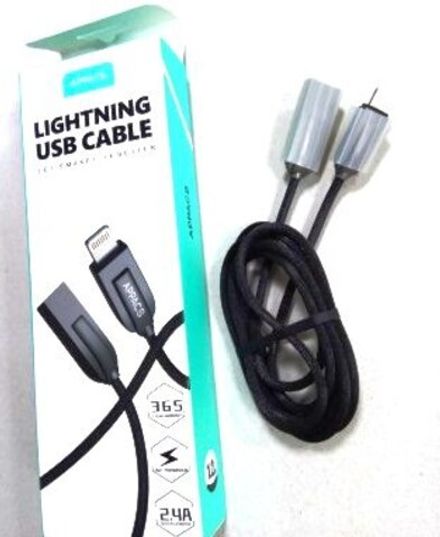 Кабель APPACS AP03194i, lightning (for iPhone), 5V/2.4A, 1 метр