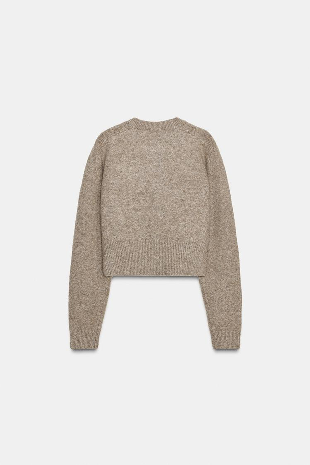 ZARA КАРДИГАН НА ПУГОВИЦАХ, НЕЖНО-КОРИЧНЕВЫЙ