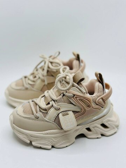 Детские бежевые весенние кроссовки Buba Space