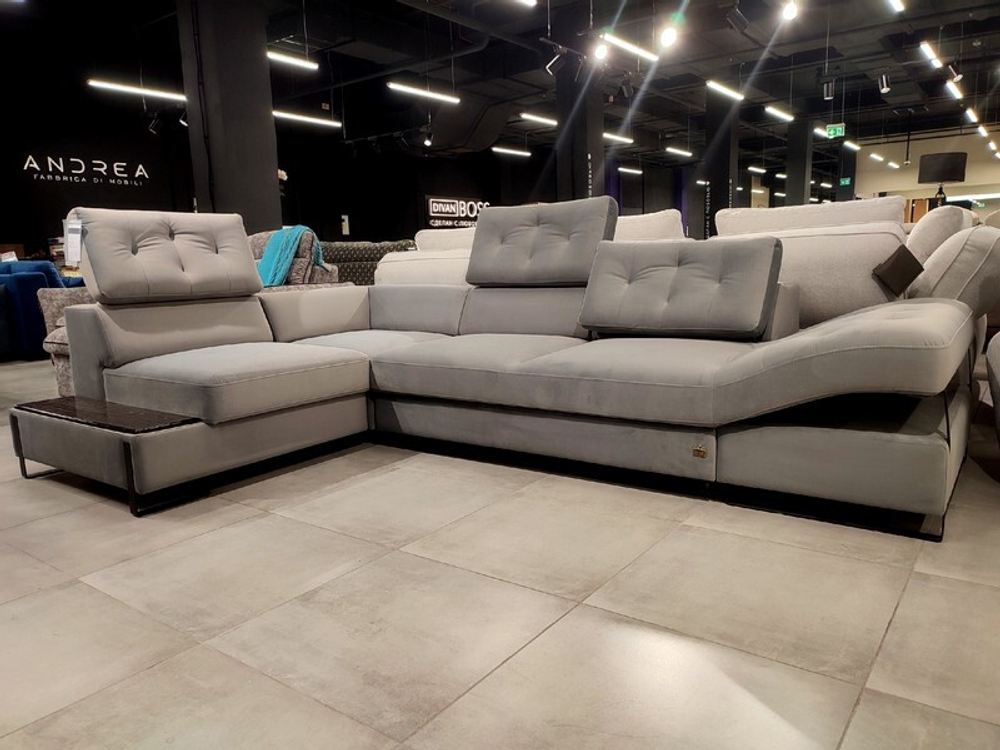 Приобрести современный дизайнерский музыкальный угловой диван в Крыму и Севастополе Валенсия от фабрики СофТайм в mebelsouz.com