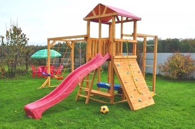 Детская деревянная площадка для дачи «Мадрид 19»
