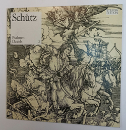 Винтажная виниловая пластинка LP Heinrich Schutz Генрих Шютц , Dresdner Kreuzchor, Martin Flamig Psalmen Davids 2 (GDR 1975)