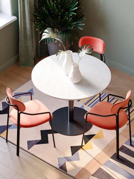 Ковер из хлопка по мотивам нанайских орнаментов из коллекции cultural heritage, 160х230 см