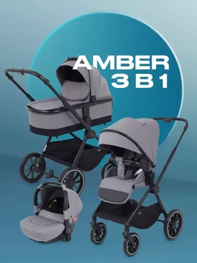 Коляска 3 в 1 MOWBaby Amber