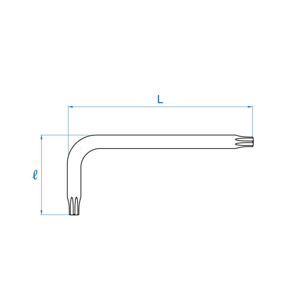 Ключ Г-образный TORX Т10 KING TONY 114310R