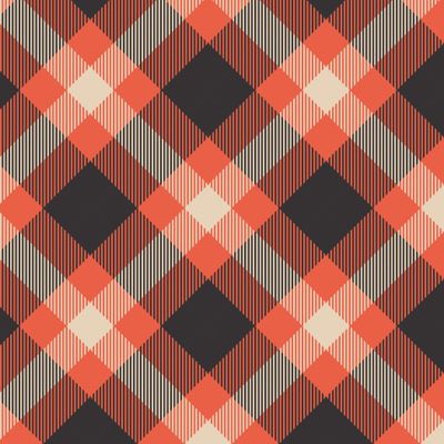 Red & Black Tartan plaid print pattern