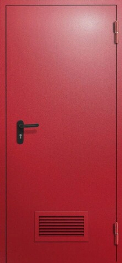 Противопожарная дверь однопольная с вентиляционной решеткой - 1237