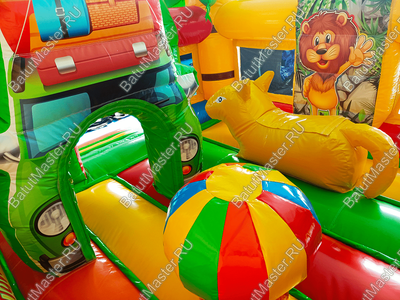 Коммерческий надувной батут "Сафари-экскурсия" 3.5*3.5*2,8 м