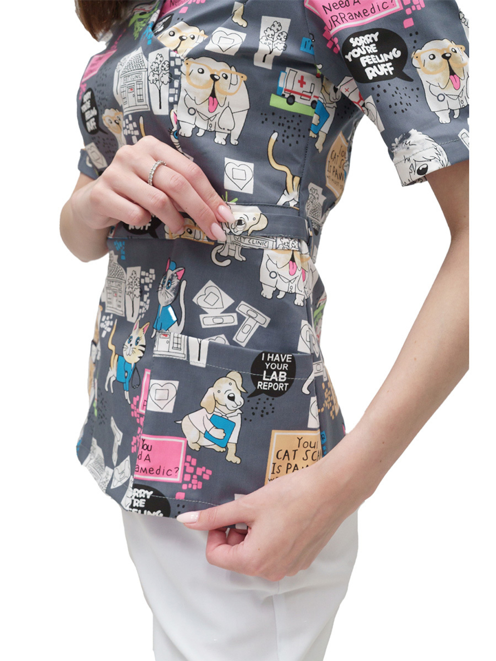 Туника медицинская женская Тезис TZ305, темно-синий, 40