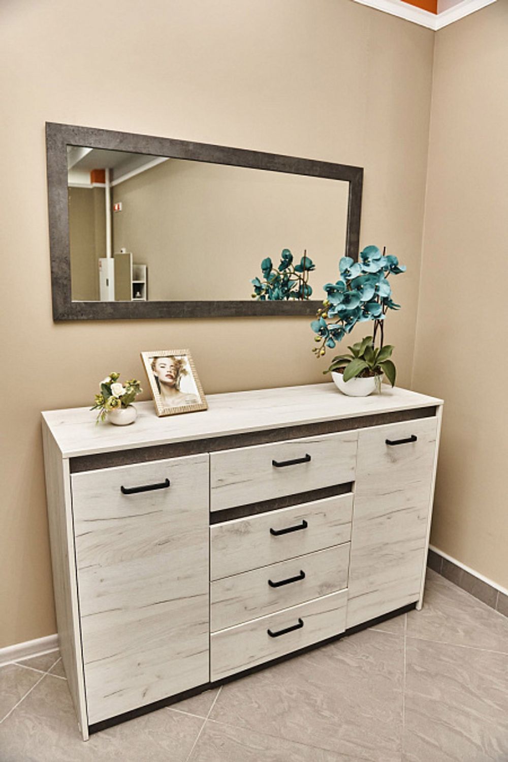 Прага Зеркало к комоду комбинированному