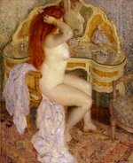 Frederick Carl Frieseke - эротическое искусство художника Фредерика Карла Фризеке. 16+