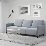 Диван 3-местный - IKEA ANGERSBY/ЭНГЕРСБИ ИКЕА, 89х84х196 см, серый