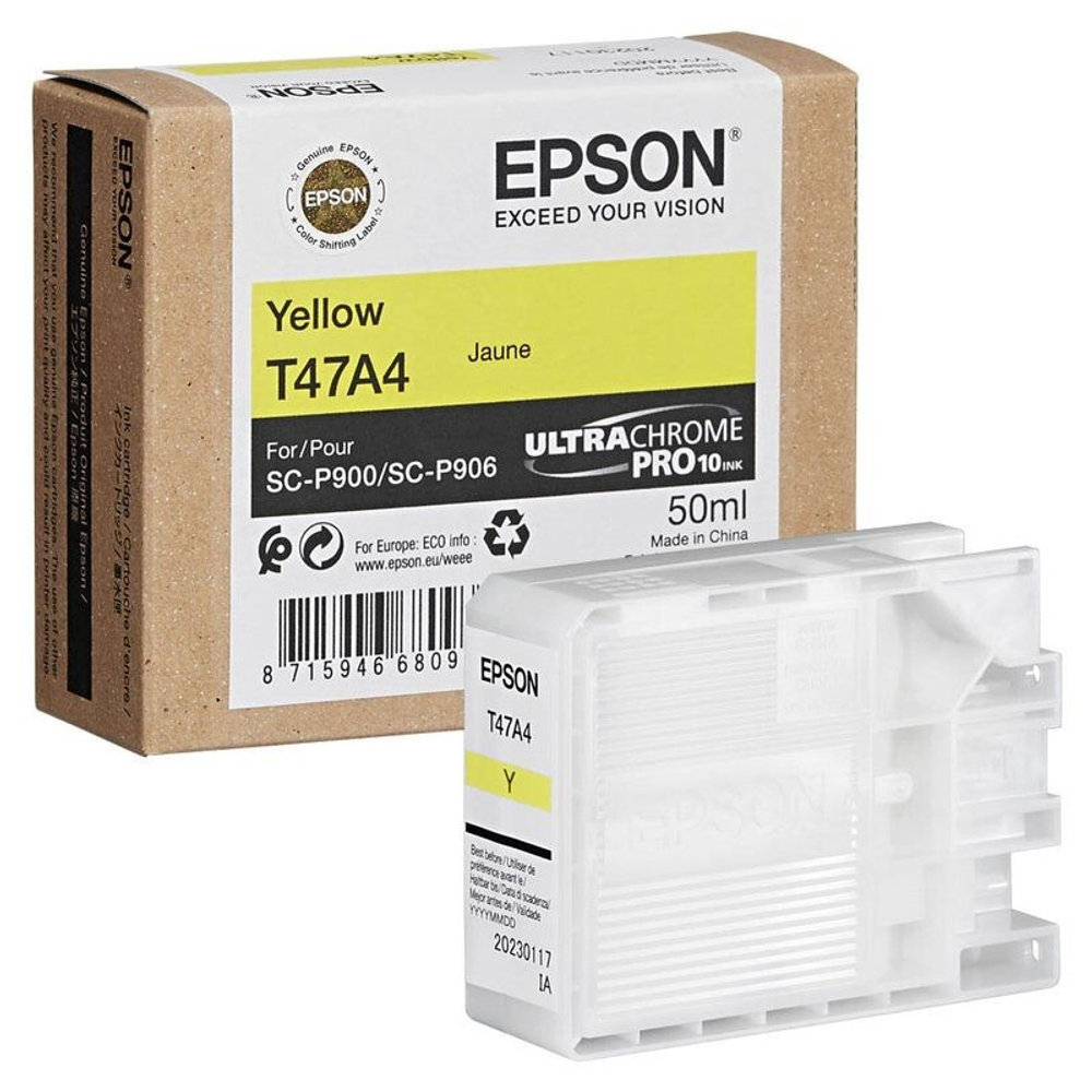 Картридж EPSON T47A (C13T47A400) для SC-P900 желтый
