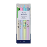 Набор ручек 0,5мм синяя "HappyClick. Sweet Animals" 4 шт (Альт)