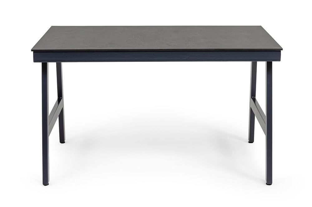 "Рио" стол из HPL 130х90см, цвет столешницы "серый гранит"