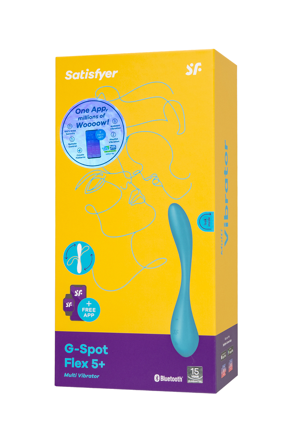 Стимулятор точки G Satisfyer G-Spot Flex 5, синий