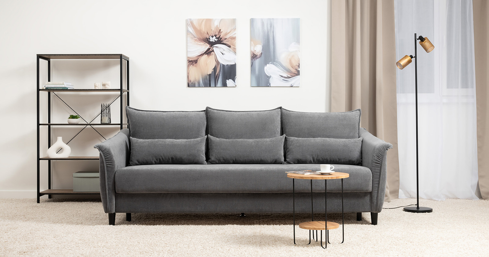 Берта диван-кровать (темно-серый)