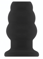 Чёрная анальная пробка с тоннелем №50 Medium Hollow Tunnel Butt Plug 4 Inch - 10,2 см. (Цвет: черный)