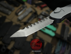 Нож Heretic Hydra V4 Single Edge T/E Tanto SilverGray - светлая рукоять, светлый клинок