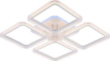 Светодиодная люстра 104W+8W 3000К-6000К RGB 9826/4 WHT белый Profit Light