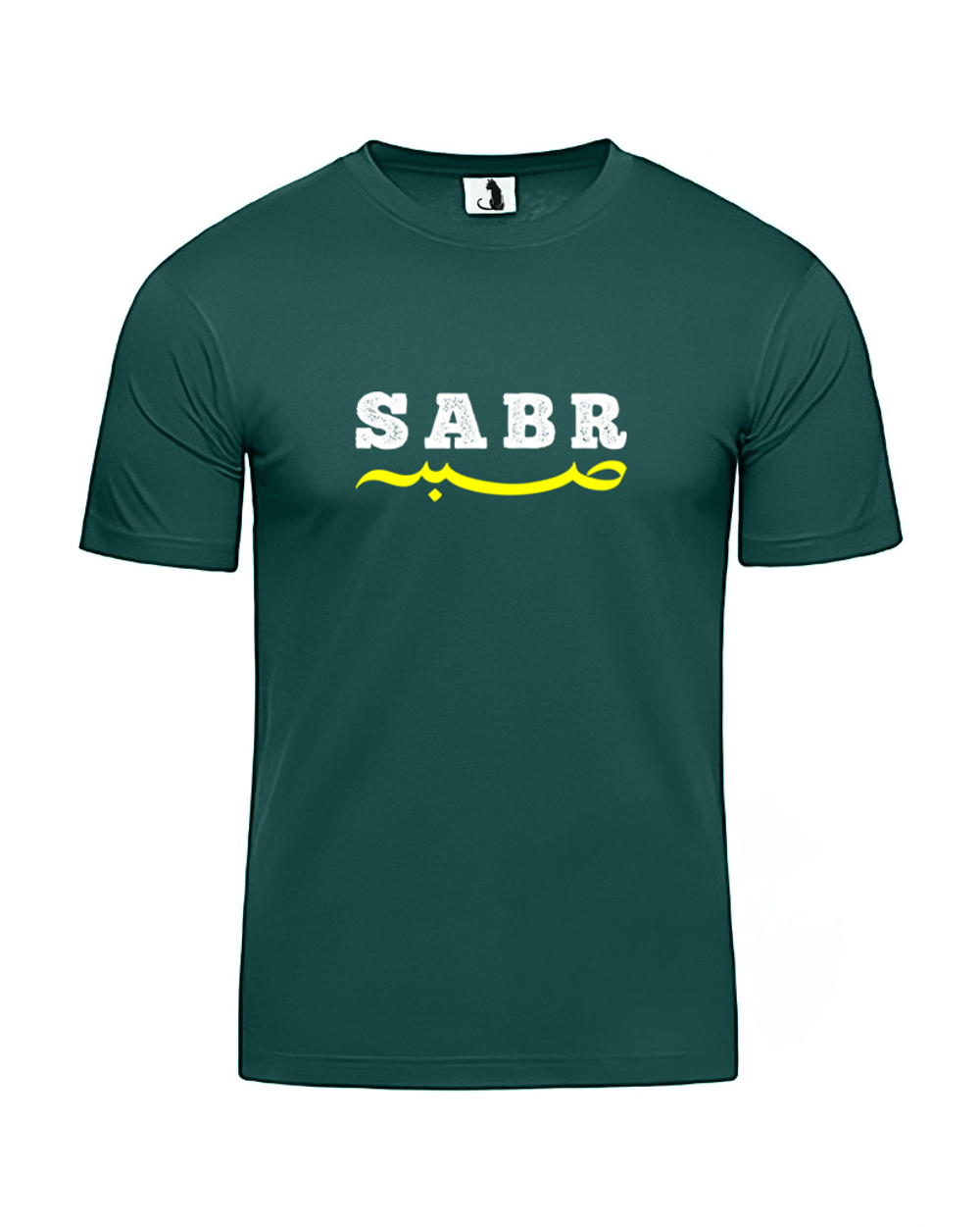Футболка Sabr классическая прямая темно-зеленая