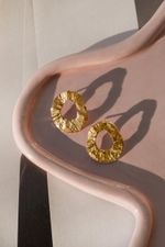 Серьги Атоллы, позолота