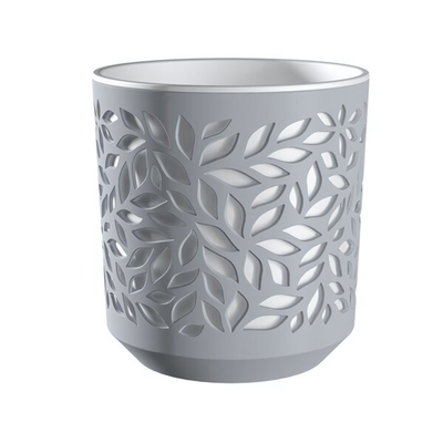 Кашпо "Leaves" (2,5л.) Цв. Серый/Белый (КШ-9576)
